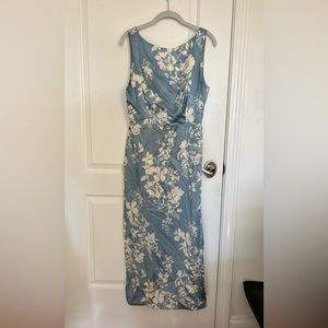 Reformation - Floral Blue Midi Dress